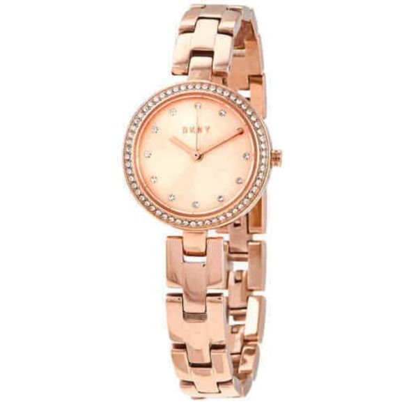 DKNY City Link Quartz Crystal Rose Gold Dial Ladies Watch NY2826 - Picture 2 of 8
